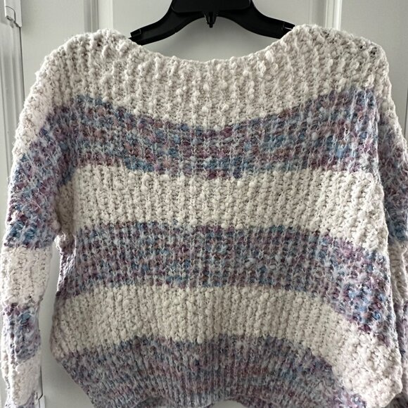 Allard State M/L Multicolor Striped Textured Sweater - Picture 8 of 9
